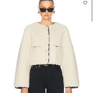 L'Academie By Marianna Pauchet Reversible Faux Sherpa Jacket